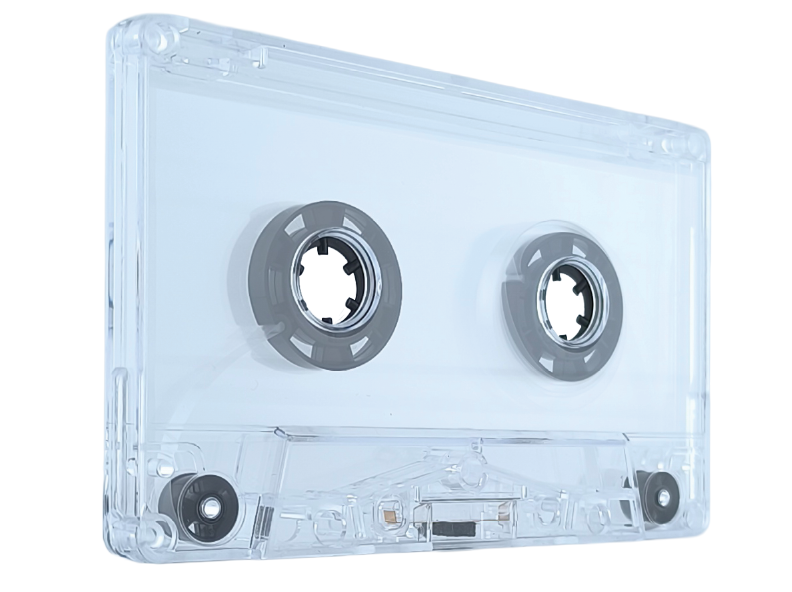 Clear Cassettes with Black Hubs